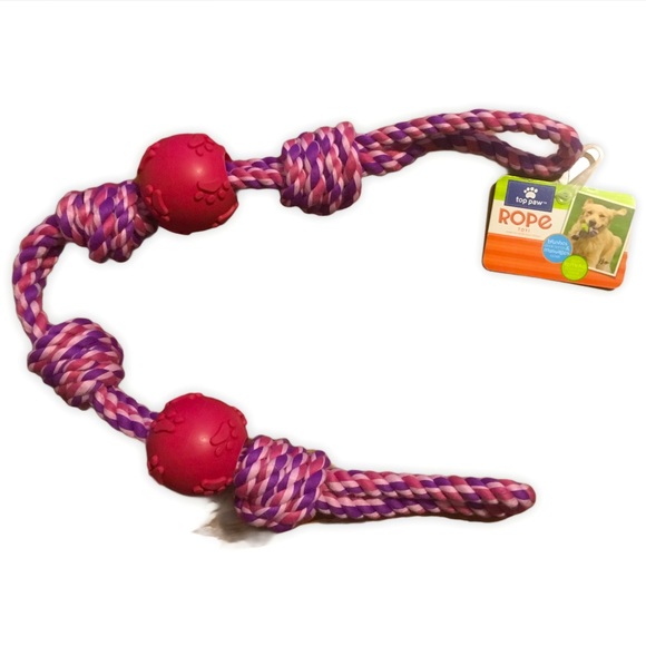 Top Paw 4 Knot 2 Ball Dog Toy